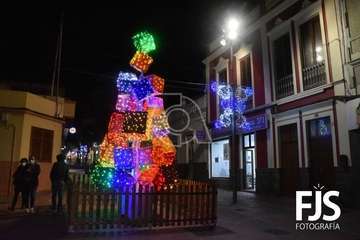 Telde se pone en modo navideño con el encendido de sus luces/Francisco Javier Santana.